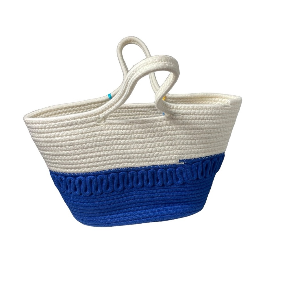 World Traveler Handbag Rattan Straw Shoulder Beach Woven Purse Tote Summer Bag - Picture 2 of 6